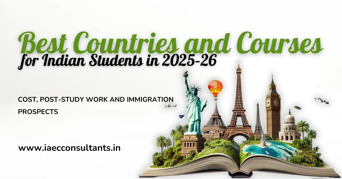 Best Countries and Courses for Indian Students in 2025–26 | Cost, Post-Study Work and Immigration Prospects