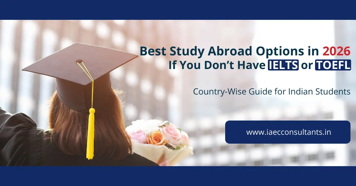 Best Study Abroad Options in 2026 If You Don’t Have IELTS or TOEFL | Country-Wise Guide for Indian Students